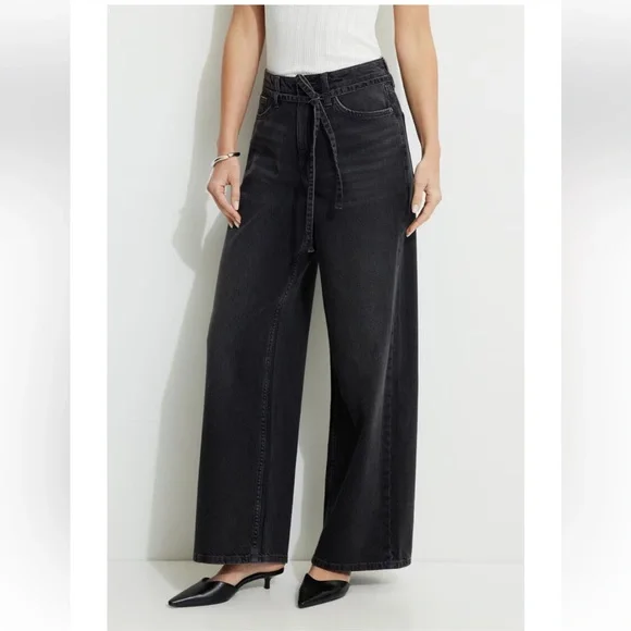 Baggy Drawstring Jeans - Picture 1 of 11